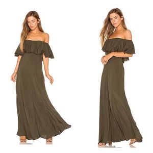 Planet Blue Blue Life Maxi Off Shoulder Dress